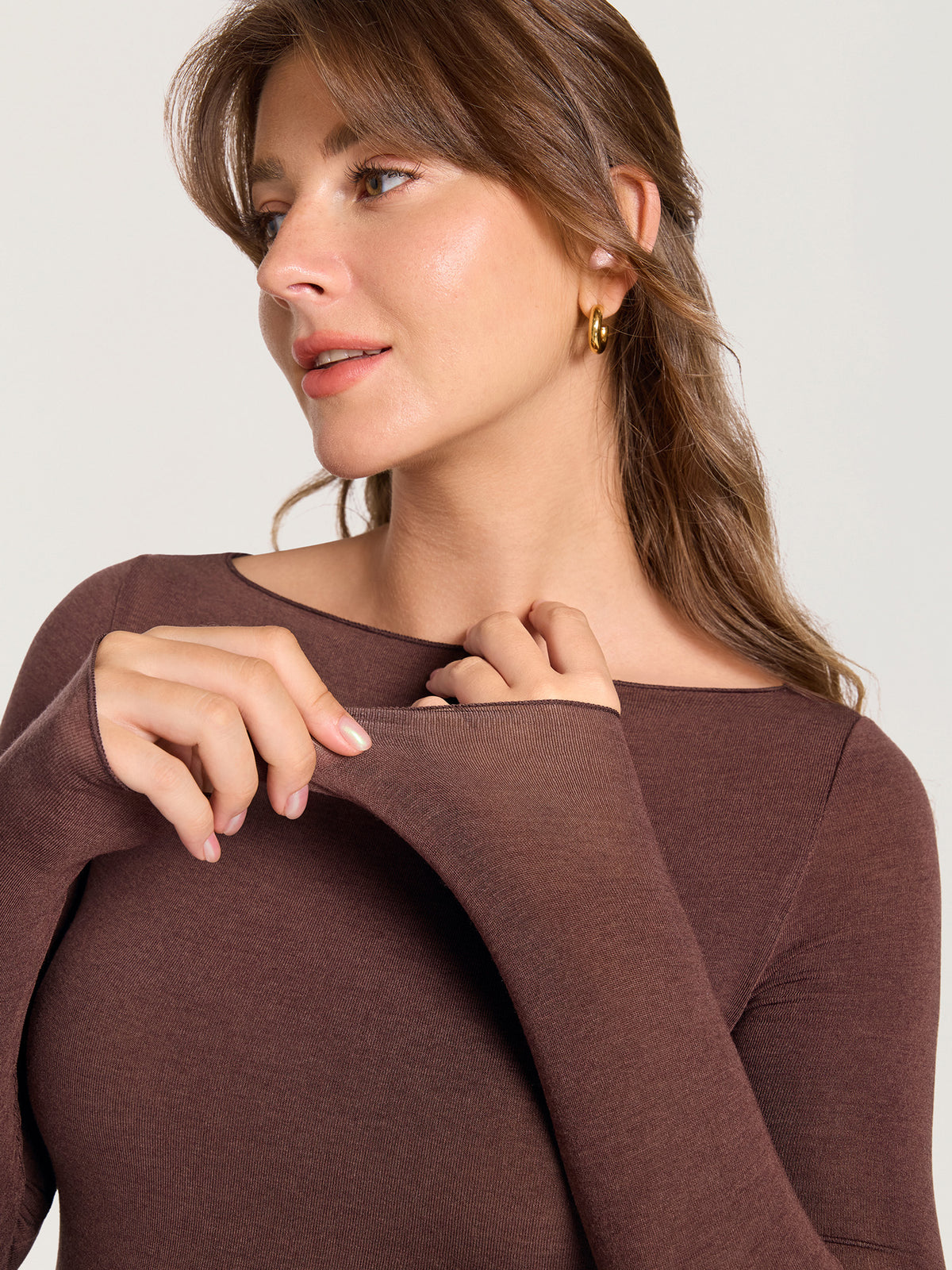 Ultralight Merino Wool Boatneck Maternity Top