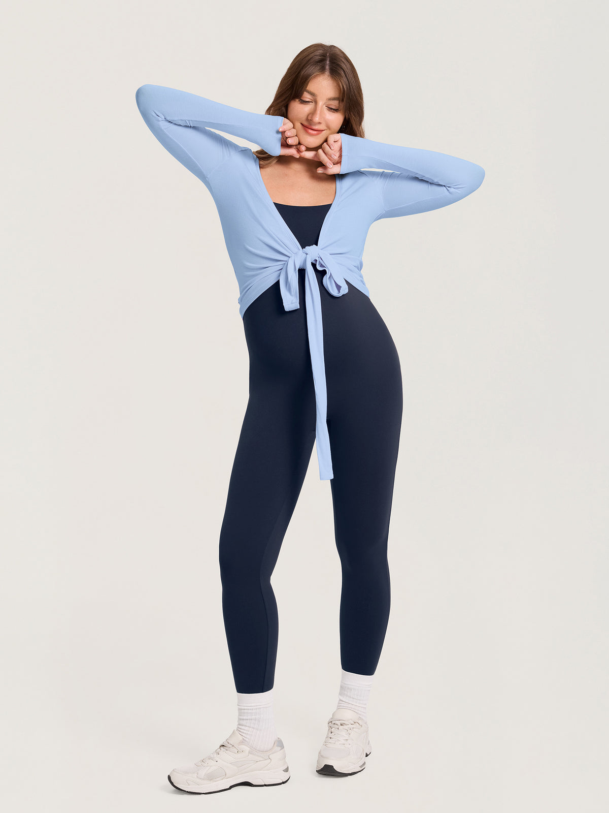 Modal Rib Knit Maternity Ballet Wrap Top